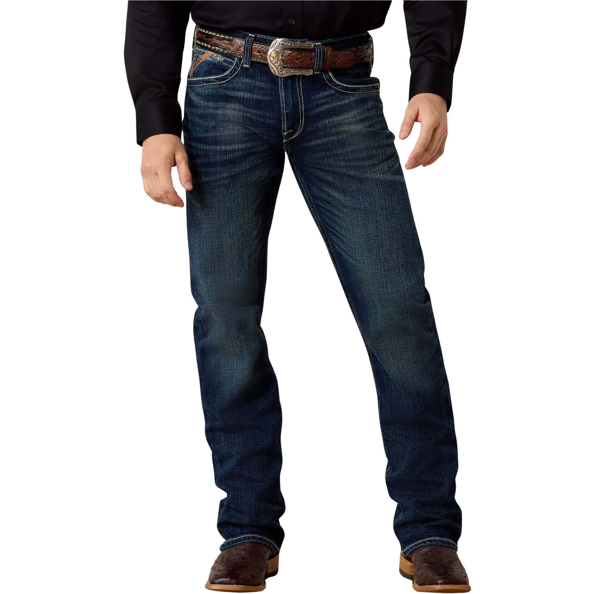 2026 Ariat Mens M4 Relaxed Adkins Boot Cut Jeans 10021767 - Turnout